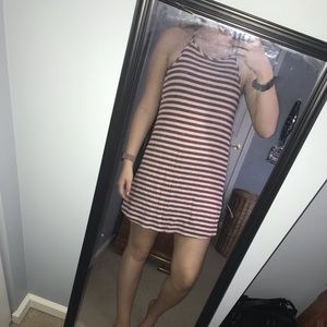 Stripped casual dress